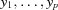 [y_1, \ldots, y_p]