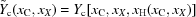 [\tilde{Y}_{\rm c}(x_{{\rm C}}, x_{X}) = Y_{\rm c}[x_{{\rm C}}, x_{X}, x_{{\rm H}}(x_{{\rm C}}, x_{X})]]
