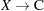 [X \rightarrow {\rm C}]