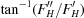 [\tan^{-1}(F''_H/F'_H)]