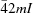 [\bar 42mI]