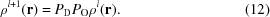 [\rho^{{l+1}}({\bf r}) = P_{\rm D}P_{\rm O}\rho^{{l}}({\bf r}).\eqno(12)]