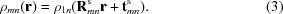 [\rho _{{mn}}({\bf r}) = \rho _{{1n}}({\bf R}^{\rm s}_{{mn}}{\bf r}+{\bf t}^{\rm s}_{{mn}}).\eqno(3)]