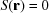 [S({\bf r}) = 0]