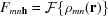 [F_{{mn{\bf h}}} = {\cal F}\{\rho _{{mn}}({\bf r})\}]