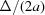 [\Delta/(2a)]