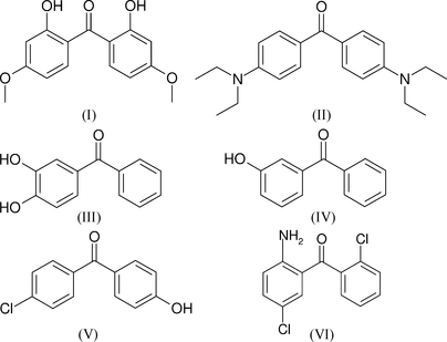 (IUCr) Conformations of substituted benzophenones