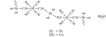 Iucr Bimetallic Assemblies Ni En 2 3 M Cn 6 2 3h2o En H2nch2ch2nh2 M Fe Co