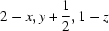 [2-x, y+{\script{1\over 2}}, 1-z]