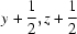 [y+{1\over2}, z+{1\over2}]