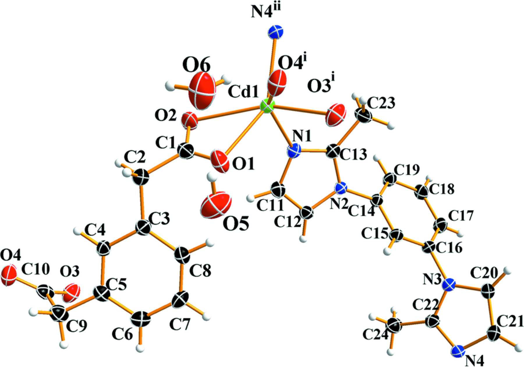 Iucr A New Two Dimensional Cd Ii Coordination Polymer Based On 1 3 Bis­­ 2 Methyl 1 H