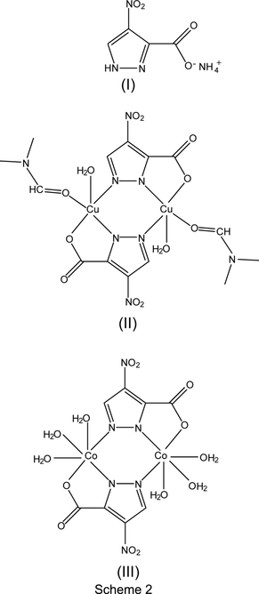 (IUCr) First crystal structures of metal complexes with a 4-nitro ...
