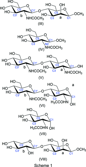 Iucr Glycosidic Linkage N Acetyl Side Chain And Other Structural Properties Of Methyl 2 Acetamido 2 Deoxy B D Glucopyranosyl 1 4 B D Mannopyranoside Monohydrate And Related Compounds