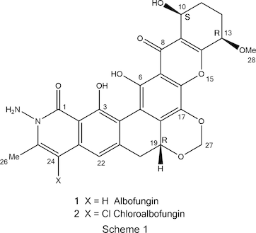 Iucr Albofungin And Chloroalbofungin Antibiotic Crystals With 2d But Not 3d Isostructurality