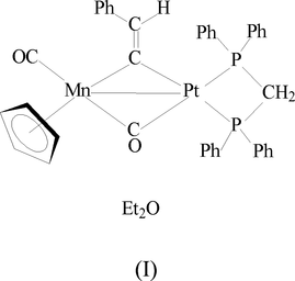 Iucr The Binuclear M Phenylvinylidene Complex H5 C5h5 Co M Co Mnpt M C Chph H2 Ph2pch2pph2 Et2o