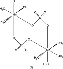 Iucr Manganese Ii Sulfate Tetrahydrate Ilesite