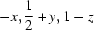 [-x,{\script{1\over 2}}+y,1-z]