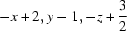 [-x+2, y-1, -z+{\script{3\over 2}}]
