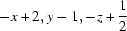 [-x+2, y-1, -z+{\script{1\over 2}}]