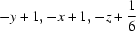 [-y+1, -x+1, -z+{\script{1\over 6}}]