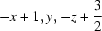 [-x+1，y，-z+{\script{3\over 2}}]