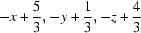 [-x+{\script{5\over 3}}, -y+{\script{1\over 3}}, -z+{\script{4\over 3}}]