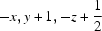[-x, y+1, -z+{\script{1\over 2}}]
