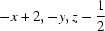 [-x+2, -y, z-{\script{1\over 2}}]