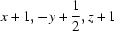 [x+1, -y+{\script{1\over 2}}, z+1]
