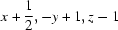[x+{\script{1\over 2}}, -y+1, z-1]