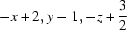 [-x+2, y-1, -z+{\script{3\over 2}}]