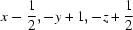 [x-{\script{1\over 2}}, -y+1, -z+{\script{1\over 2}}]