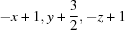 [-x+1, y+{\script{3\over 2}}, -z+1]