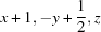 [x+1, -y+{\script{1\over 2}}, z]