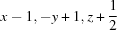 [x-1, -y+1, z+{\script{1\over 2}}]