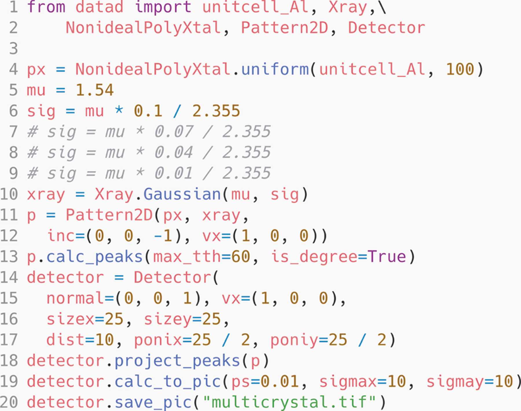 (IUCr) DATAD : a Python-based X-ray diffraction simulation code for ...